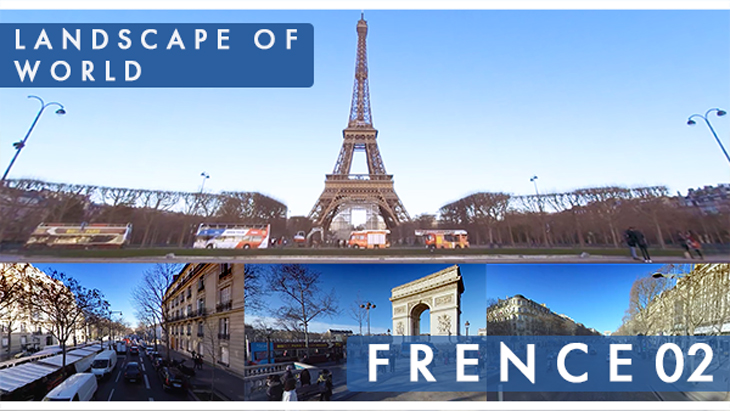 VR動画：LANDSCAPE OF WORLD ～France 02 Eiffel Tower～